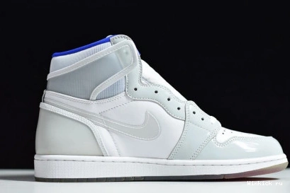 1 WHITE RETRO - BLUE JORDAN HIGH RACER ZOOM 0726